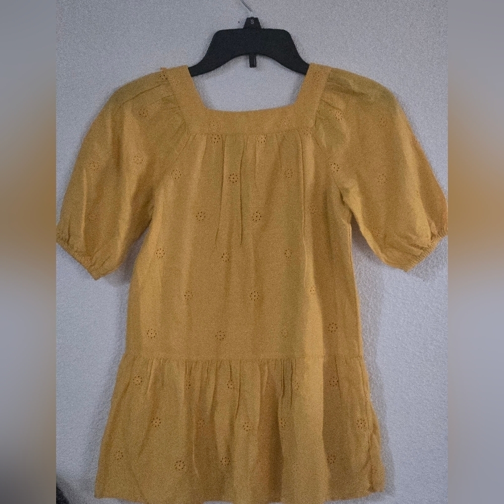 Cat & Jack Mustard Yellow Kids Dress - Picture 3 of 5